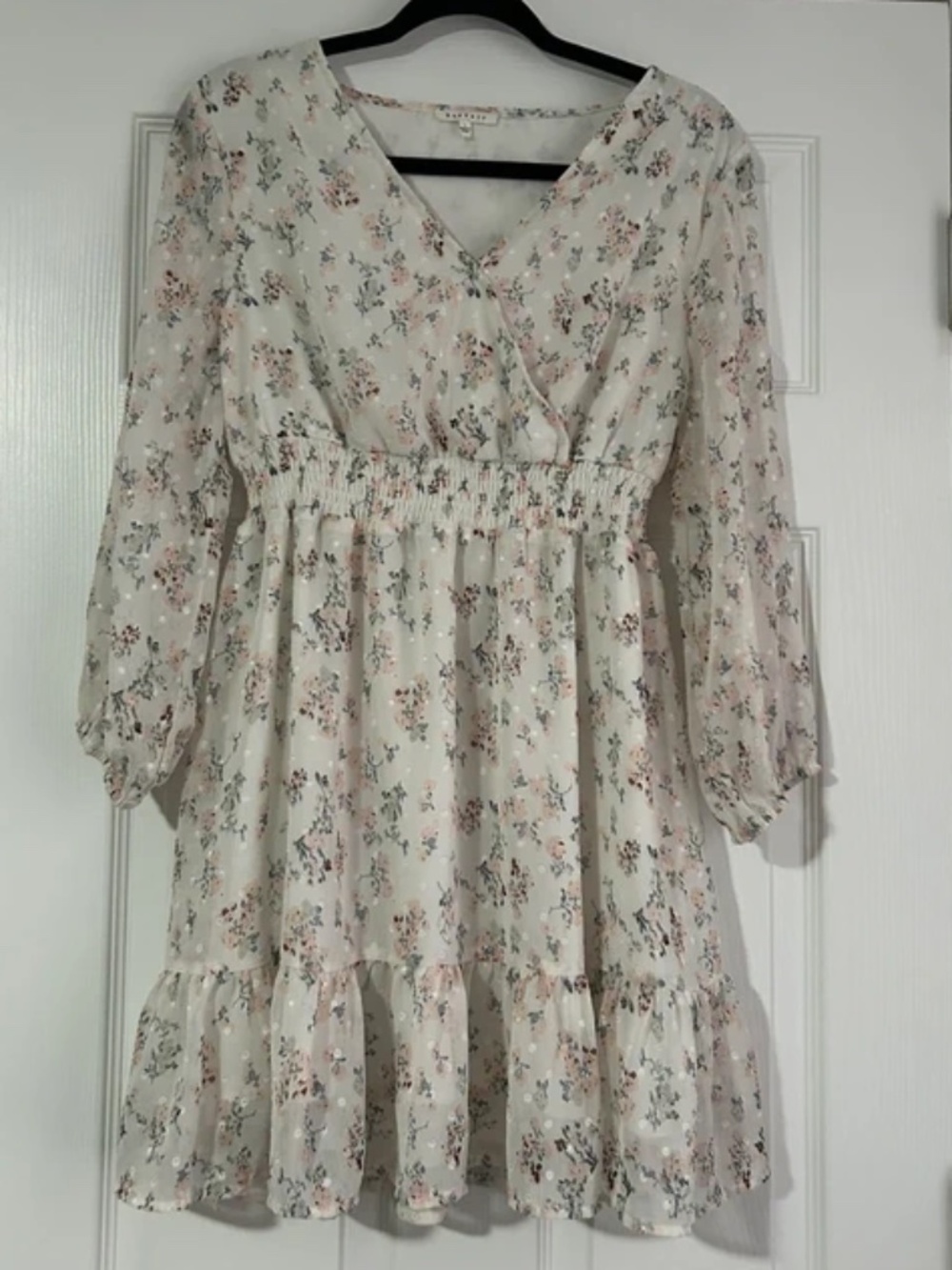 Baevely Floral Print Women's Dress Size Large